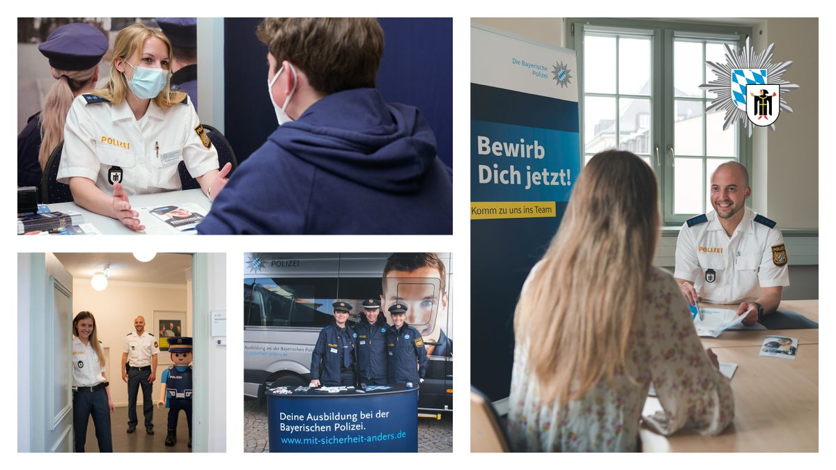 Zu sehen sind mehrere Kolleginnen und Kollegen der Werbestelle in Gesprächen und am Infostand der Werbestelle.