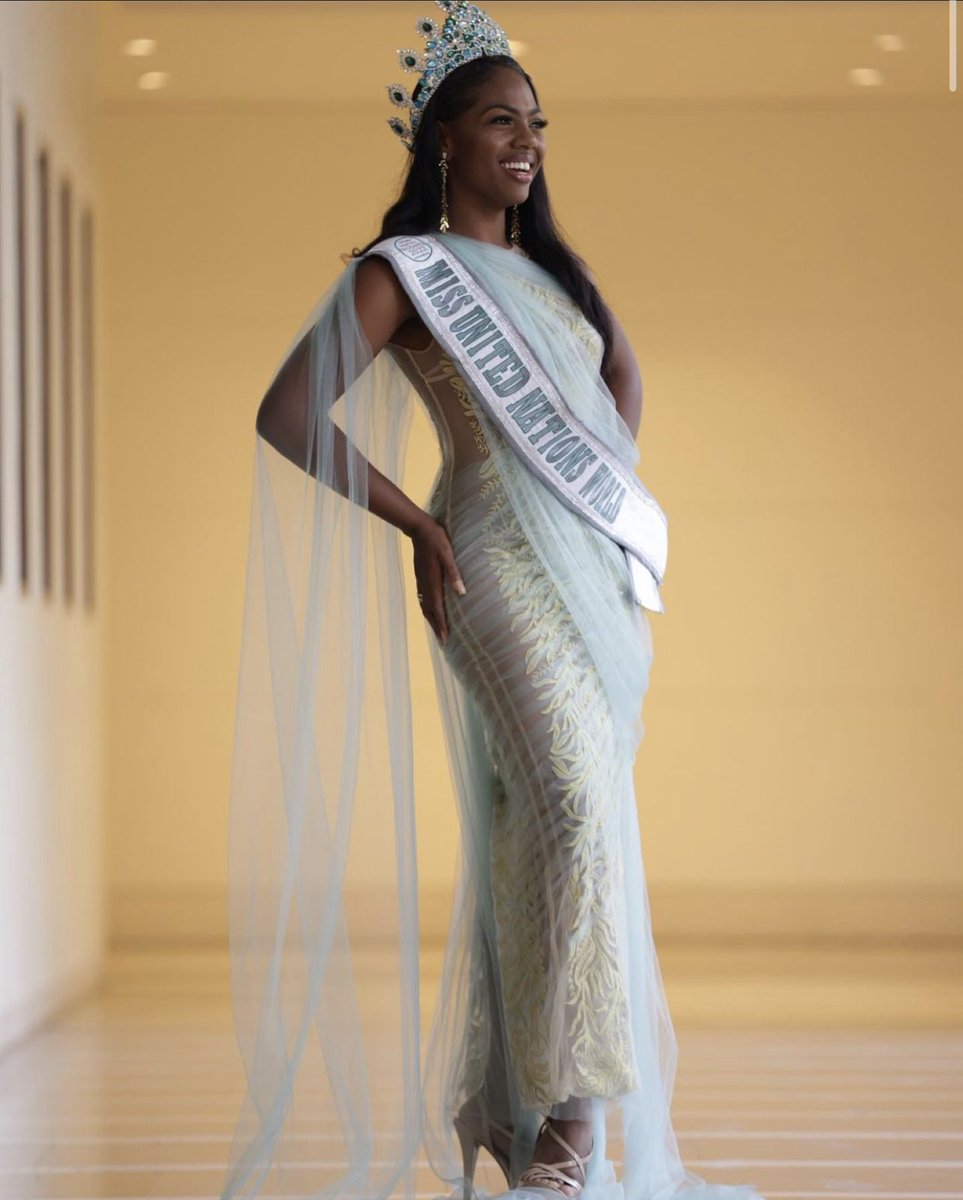 TerriKarelle's tweet image. Congratulations TONI-Ann!!!!!!  The brand new sparkling Miss United Nations World. 

I remember when she entered miss universe jamaica and brought produce from her farm to share with us. 

I interviewed her on my podcast and she left me in awe