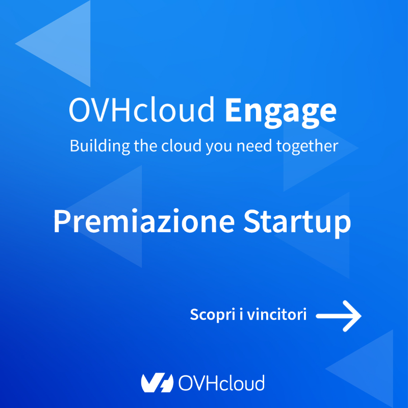 OVHcloud_IT's tweet photo. 🥇 All’#OVHcloudEngage con @ClarkeJonathan9, @OVHcloudStartup Program Leader, abbiamo avuto l’onore e il piacere di premiare due delle #startup più promettenti del nostro ecosistema Italiano.
🎉 Complimenti a #Gisky e #WiseRobotics!