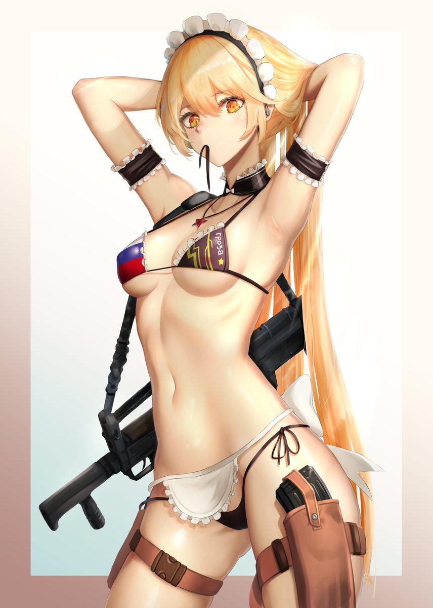 HK416(少女前線|ドルフロ) 「#メイドの日
もう3年前の絵でありますが、いつ見ても好きな絵です🙏☺ 」|炎ワ木🔥🌲のイラスト