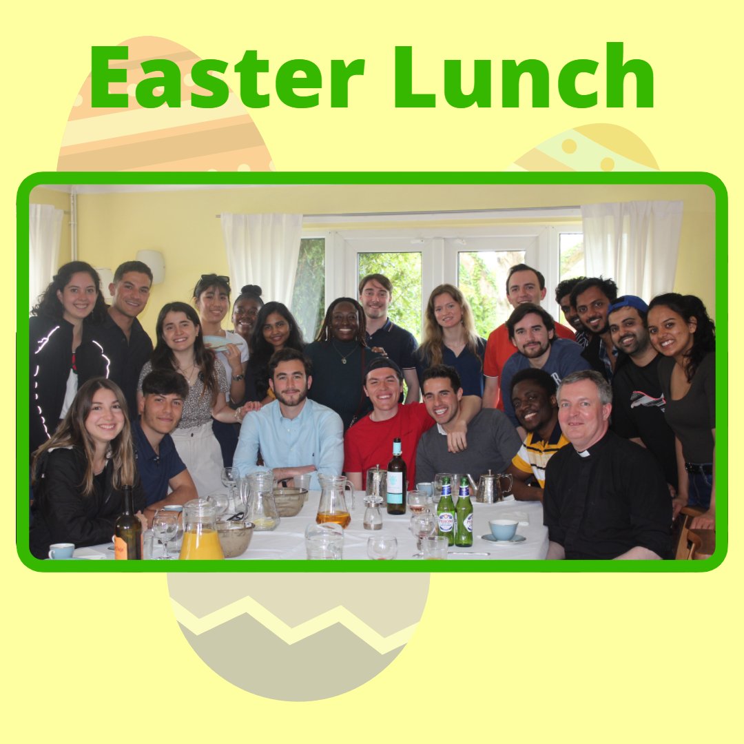 UoECatholic's tweet photo. Thank you to all those who joined us for our Easter lunch! https://t.co/C8qYb9035L