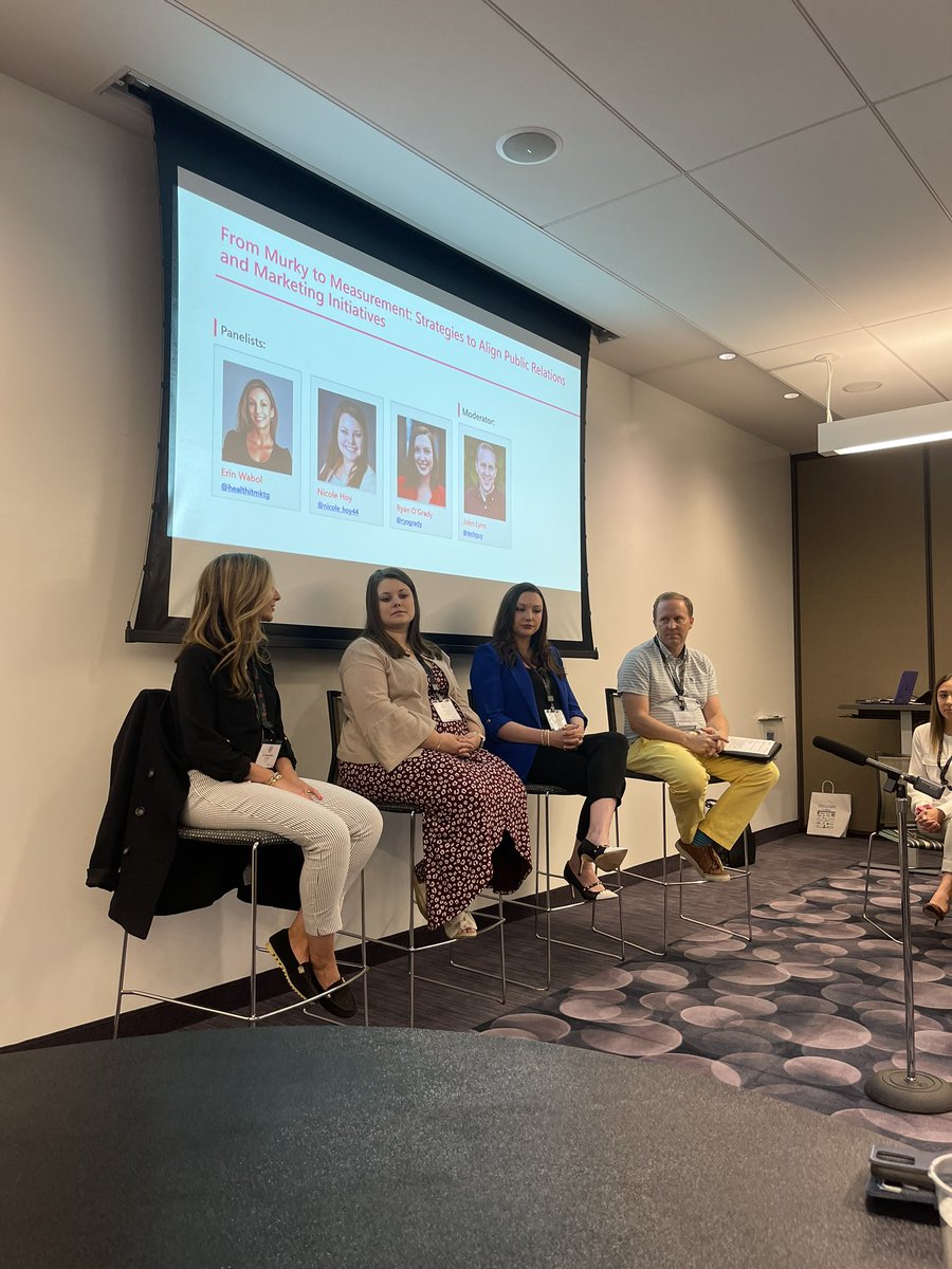 MatterComm's tweet photo. #HITMC Day 2 off to an excellent start with some incredibly useful insights from @Colin_Hung and a PR/marketing panel featuring @HealthITMKTG, @nicole_hoy44, @ryogrady, and @techguy! #MatterHealth https://t.co/IpM0HAEMUm