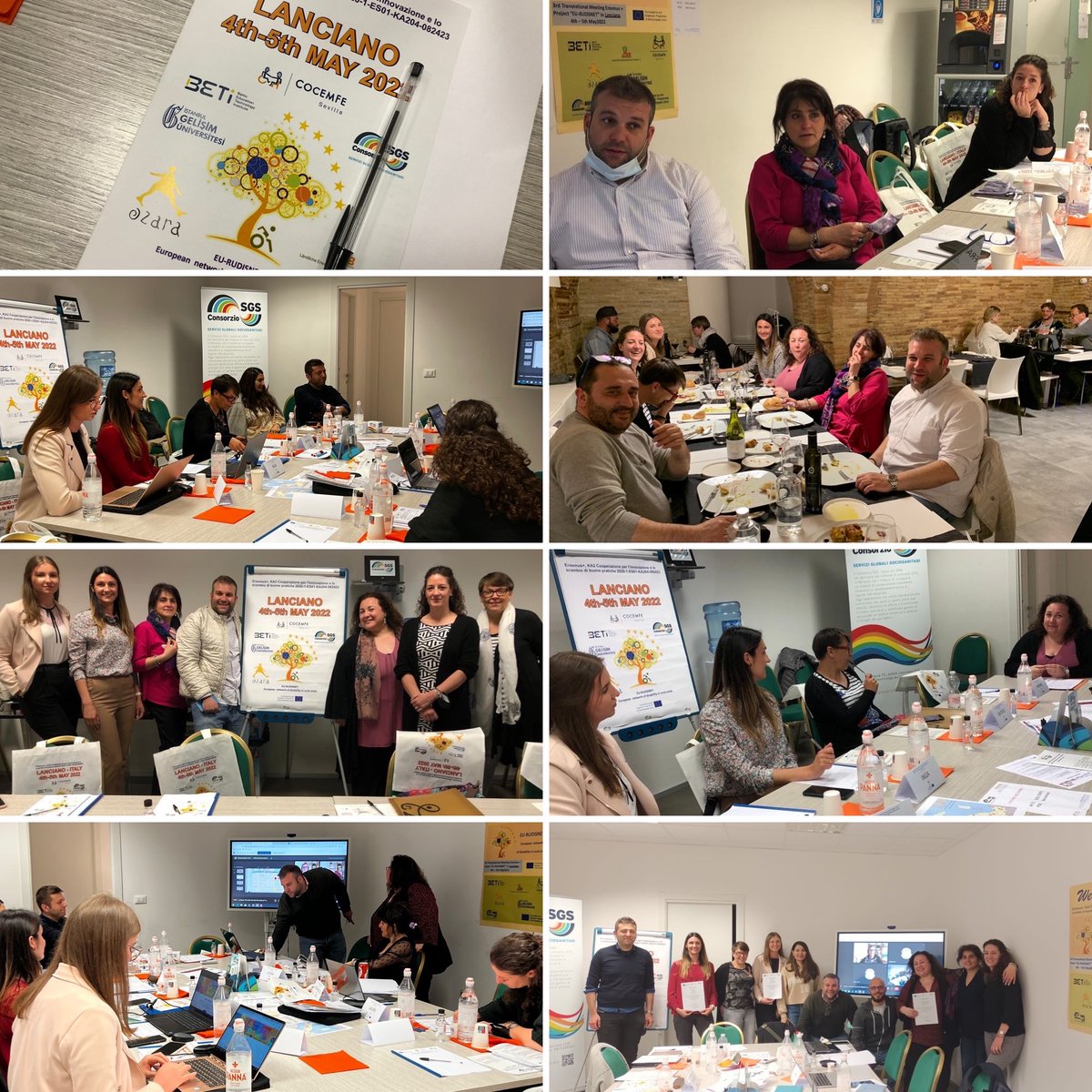 🗓 🇪🇺 Concluse le giornate del meeting del progetto Eu-Rudisnet, possiamo dire di aver vissuto con tutti i partner intervenuti una bellissima e significativa esperienza. 
 🧩  Tante le attività e le idee condivise che faranno da motore per il futuro di questo progetto! 🔜 💪🏼