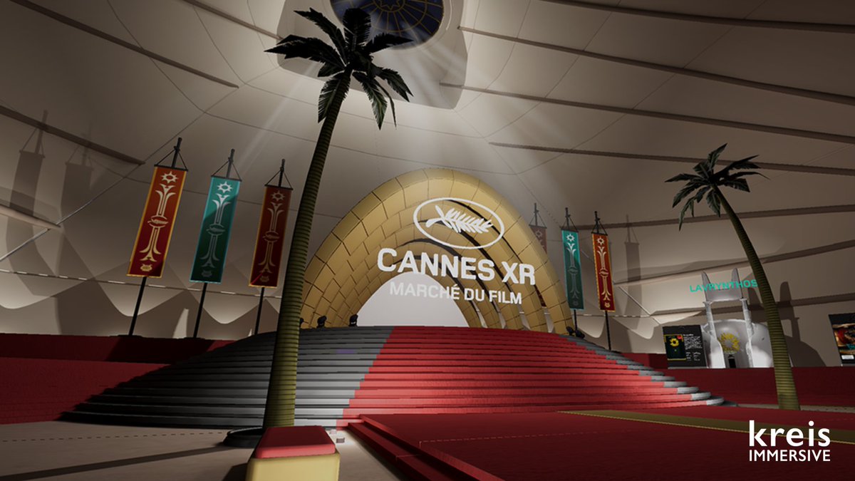 🌐 #Alexandria is already rolling out the red carpet — virtually, that is! ✨ Starting 17 May, get FREE access to the @CannesXR @letsveer virtual exhibition! All you need is a VR headset and the #Alexandria app (available on @Steam & @MetaQuestVR)! 🕶 ➡️ bit.ly/3LMdsmM