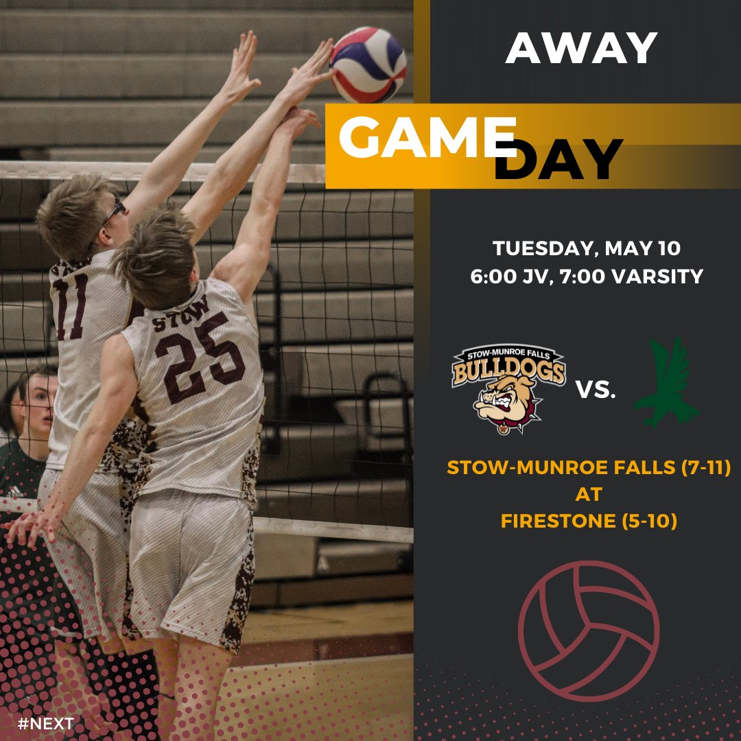 stow_mvb's tweet photo. Starting a 4 game streak off on the road at Firestone tonight!

JV 6:00pm
V 7:00pm

#GoBulldogs #StowStrong @SMFSports https://t.co/hyrxSOt4Jt