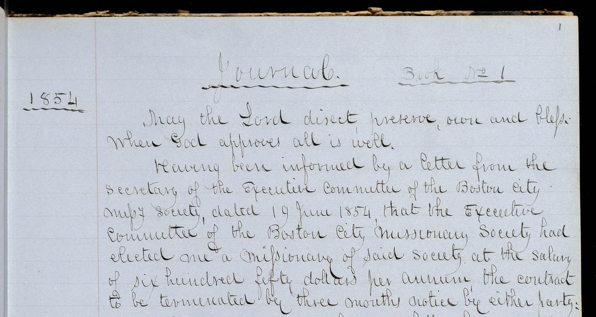 An archivist’s work is never done! The MHS is seeking volunteers to help transcribe journals of an 1850s missionary to East Boston. Learn more and sign up at masshist.org/mymhs/
