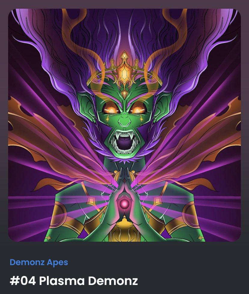 HerzlichS's tweet photo. #04 Plasma Demonz 👀✨🌟

https://t.co/pCTrTHlXPR

#NFT #NFTs #NFTdrop #NFTProjects #nftart #NFTProject #nftcollector #NFTartist #NFTshill https://t.co/lGHv4pHEDS