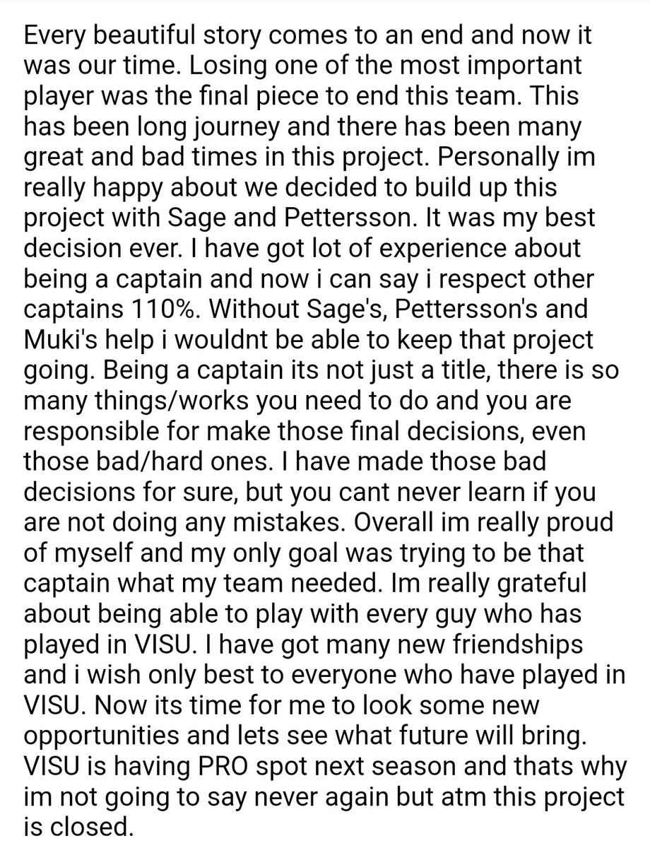 Announcement

<a href="/MuKiMaisteri/">Ville Luukkonen</a> <a href="/Sagee95/">Sagee</a> <a href="/12Pettersson/">Markus Pettersson</a> <a href="/SportsGamerGG/">SportsGamer</a>