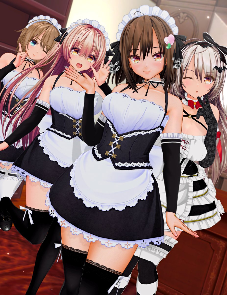 うちのメイド達+α
#メイドの日
#COM3D2