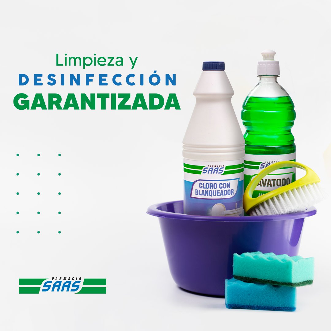 Farmacia_SAAS's tweet photo. Nuestros productos marca SAAS son ideales para la limpieza y desinfección del hogar.🧹🧽🧼
Contáctanos y ubica tu Farmacia SAAS más cercana. 💚😉
#FarmaciaSAAS #ProductoSAAS #DeliverySAAS #SAASToGo #ATuLadoDondeEstes #ExpertosEnMedicamentos #Serviciodelivery https://t.co/RVy66xHTgt