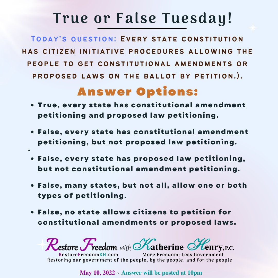 RestoreFreedomK's tweet photo. #TrueorFalseTuesday https://t.co/kwZ5Lk2ZGK