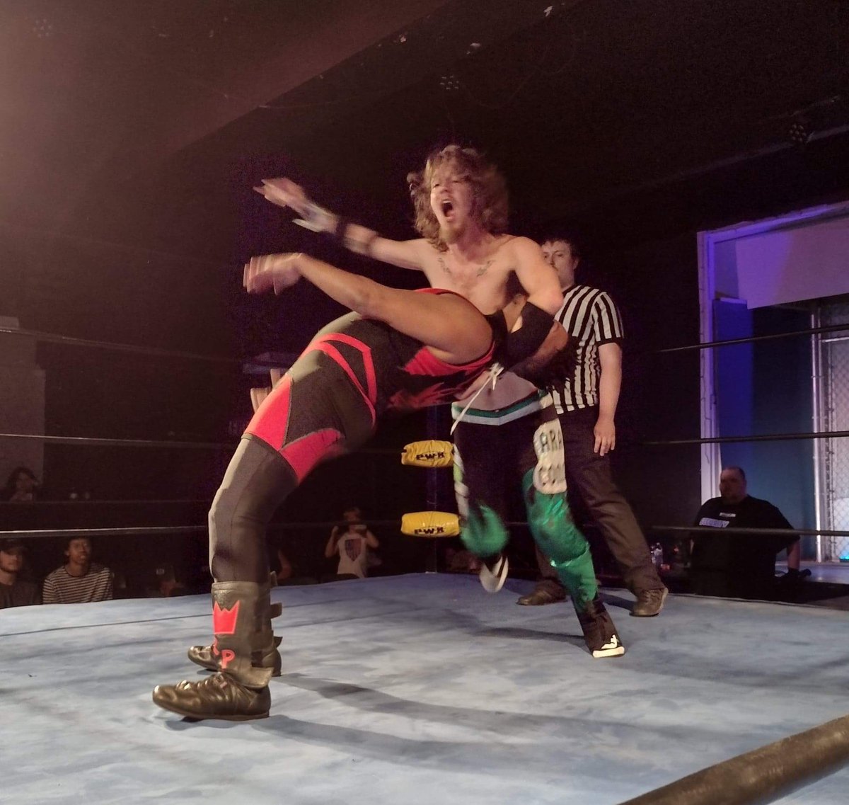 Most intense baseline I’ve ever hit  #prowrestling #indiewrestling