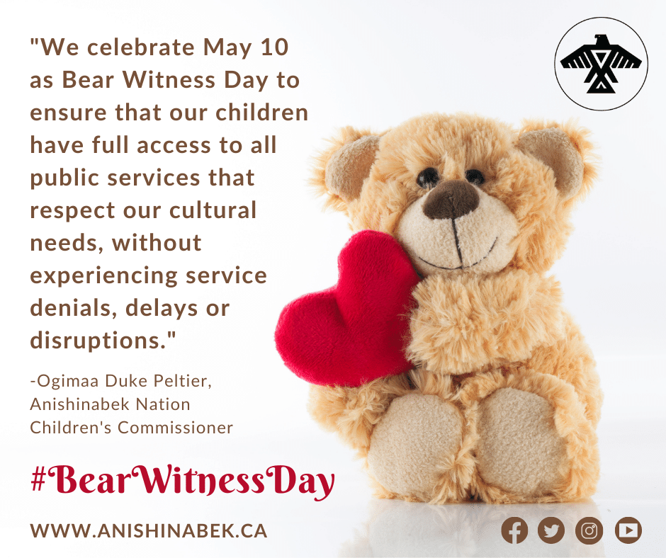 AnishNation's tweet photo. It's #BearWitnessDay! 🐻

To learn more about #JordansPrinciple, a child first principle and legal rule that ensures #FirstNations children receive the services and supports they need when they need them, visit: https://t.co/dJOVpHh46Z https://t.co/JWzzRbqXpi