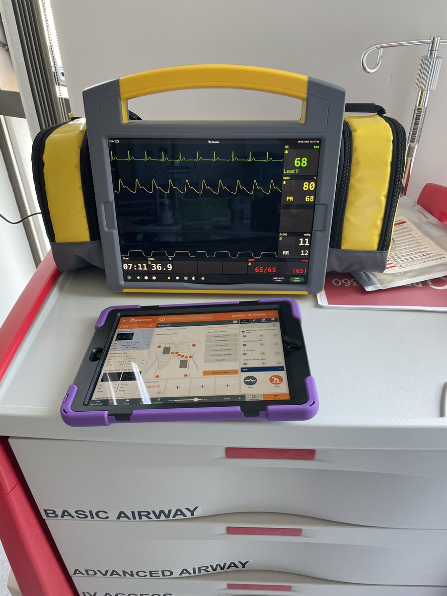 DepHeadClinEd's tweet photo. Great training session on #iSimulate with our fab @PlymUni @punc_kin technician @JessMcCoy98  @hannahlames1. Feeling equipped for higher fidelity simulation in the next runs of #FDNA512 #NRS507 and #ADN603. Thanks Jess ❤️ https://t.co/nxYXEANQu1