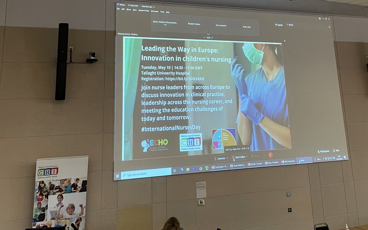 MaireadL2's tweet photo. Current and future of #childrensnursing #Europe @chiefnurseIRE #rubendiaz #workforce #innovation #strongertogether #leadingtheway #EHCOSymposium #INW2022 @RosieShhehan1 @IADNAM1 @GSGerShaw @scnn2020 @DonnellyStephen @nmpduwest @siobhanmh @lieabh https://t.co/LuywRUA4Vg