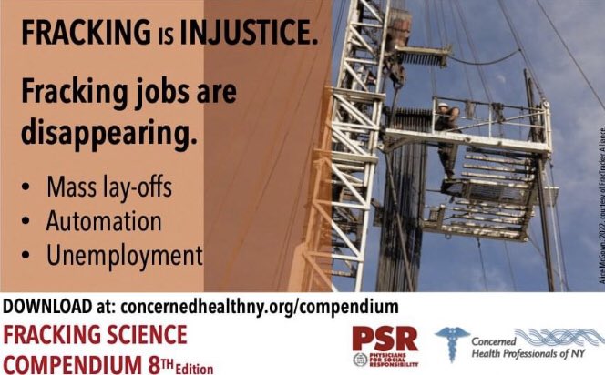 ssteingraber1's tweet photo. The fracking science compendium 8th ed., trend 7: #fracking jobs are disappearing. 70% of the 100K oil/gas jobs lost in 2020 downturn predicted to not come back even with soaring profits. #FrackingIsInjustice
See pp. 20-21, 57-59, 507-539.
https://t.co/F5ocPQCrih https://t.co/NZ0DEVhfrk
