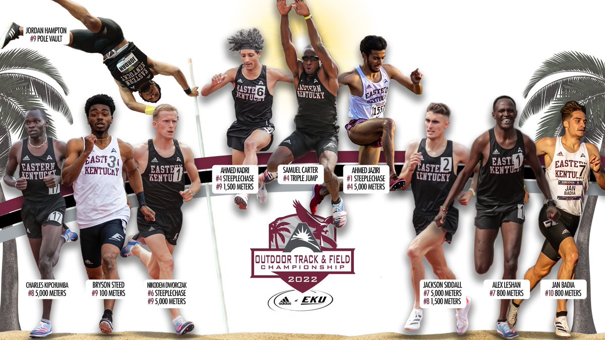 2⃣ more days until our first-ever ASUN Outdoor Championships!

Here are some of the top-ranked Colonel men down in Jacksonville ☀️🌴

⬇️⬇️