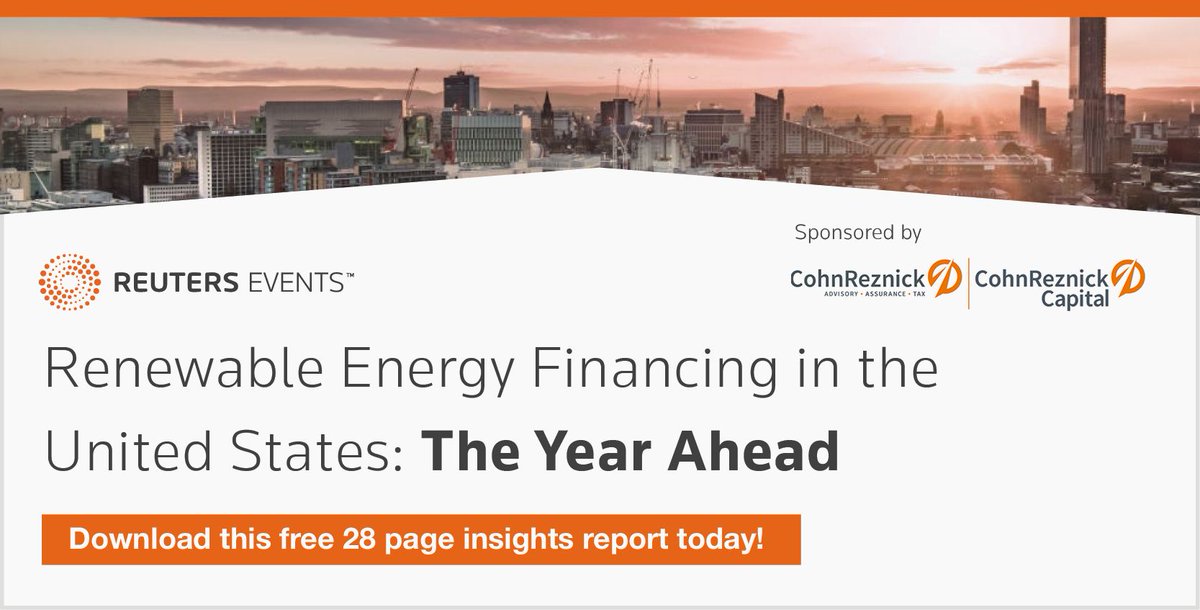 RE_Tidal's tweet photo. In association with U.S. professional services firm @CohnReznick and @CR_Capital we have released an exclusive report!

Get the full 28-page insight report for free to find out more about the progress for Renewable Energy in the United States during 2021 https://t.co/Agr7nTDdrS https://t.co/G31bx10aso
