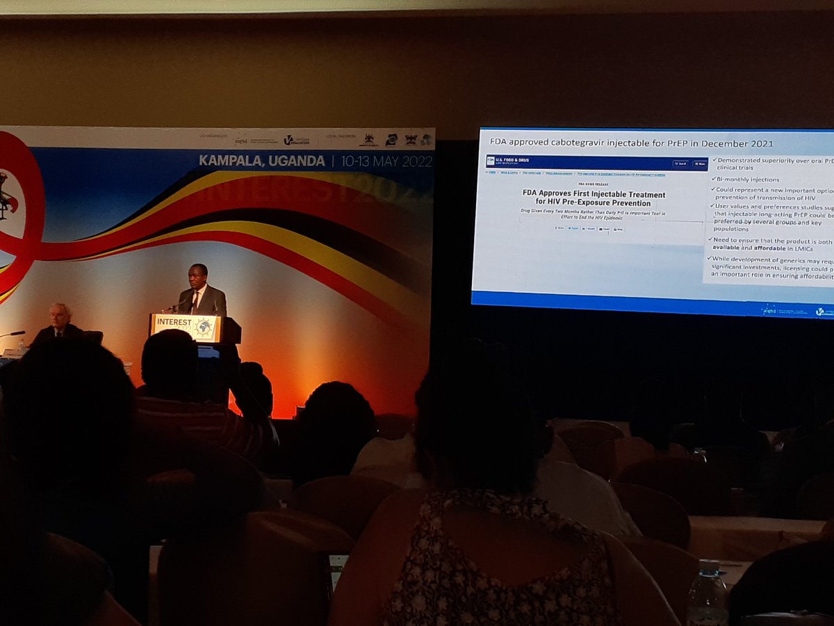 damalie27's tweet photo. FDA approved the first injectable treatment for HIv pre-exposure prevention ~ Tiwadayo Braimoh, Switzerland
#INTEREST2020
@INTERESTconf @IDIMakerere @aighd @Academic_MedEdu @SabrinaKitaka @akambugu @TracyAhumuzaK https://t.co/mJBTAREoK3