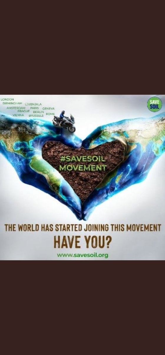 Schaudhary4242's tweet photo. #SaveSoilAtCOP15I 
speak + you speak + we all speak: Lets #SaveSoil = Governement says: We make the policy! 😊🙏 Get more info at https://t.co/ymg23hvdkM #SaveSoilAtCOP15 https://t.co/5afJxpryhX
@sudhirchaudhary 
@nstomar @OfficeofUT https://t.co/8htgVGk3Sb
