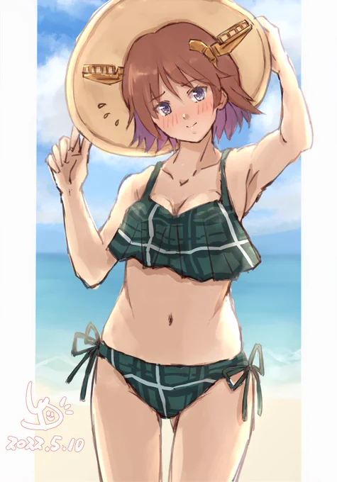 『司令、私よりお姉さまのほうが可愛いと思い・・・え、すごく可愛いって・・・?は、恥ずかしいぃー・・・(/o\)』
#比叡
#艦これ版深夜の真剣お絵描き60分一本勝負
#艦これ版真剣お絵描き60分一本勝負_20220510
提督が比叡ちゃんと海に来たようです!(∩'∀`)∩ 