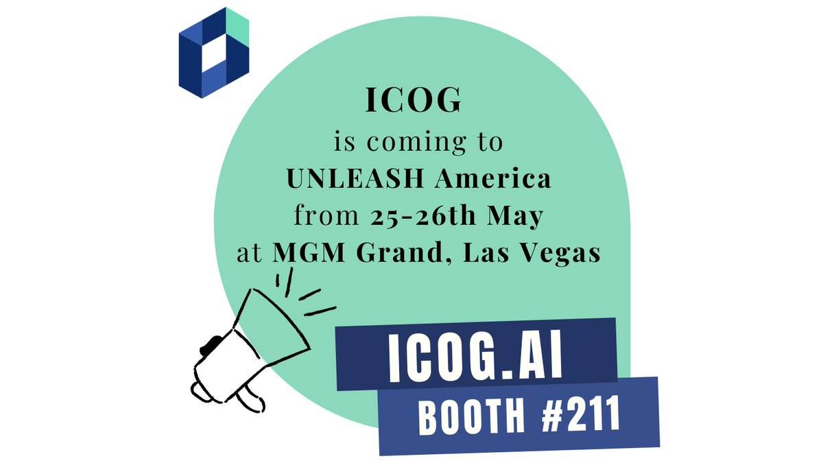GetICOG's tweet photo. ICOG will be at #UNLEASHAmerica from 25-26th May. 

Meet our founding team @asittingbull, @EbrahimTweets and @prav_rod at Booth 211 to discover the latest in #LearningAndDevelopment, #HRTech, #CompetencyBuilding and #SpeechTech.

Let's go #BeyondLearningAndExperienceManagement! https://t.co/KC6JtMTweg