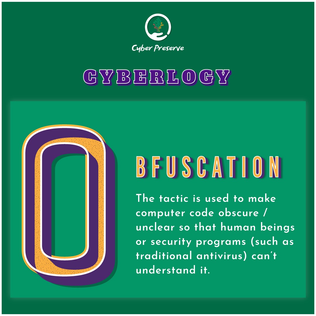 Letter of the week 'O'

Follow us for more such updates.

#cyberlogy #CyberlogyTuesday #cyberlearning #obfuscation