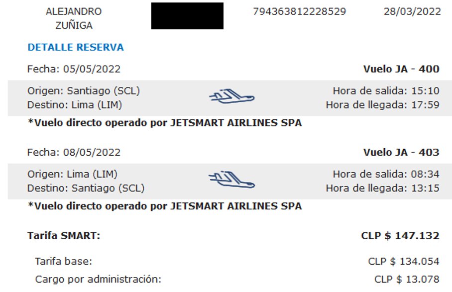 Hola <a href="/bianchileiton/">felipe bianchi</a>, ayer Israel me nombró en tu programa. Te comparto (aunque no debiera), las reservas de los vuelos que tomé para ir y volver de Lima y lo que pagué. Esto para que rectifiquen y no vuelvan a manchar gratuitamente al directorio del <a href="/CSDColoColo/">@CSDColoColo</a>