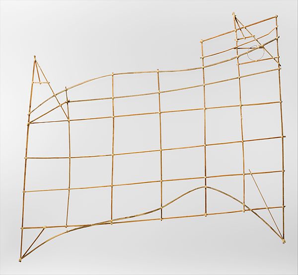Iliazd_'s tweet photo. Nineteenth-century navigational charts made from sticks and shells - abstract illustrations of the ways that ocean swells interact with land. https://t.co/mGDINEccrJ