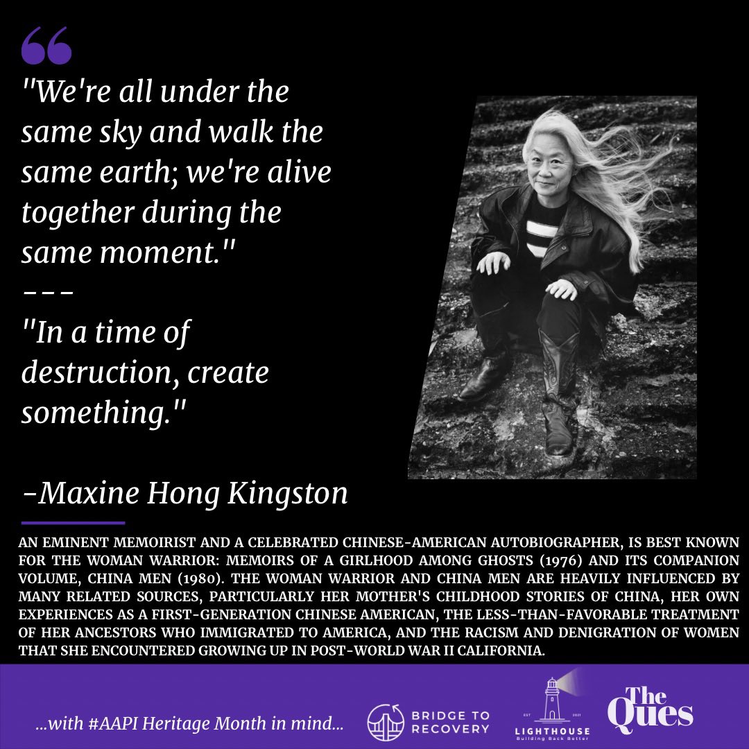 Today we celebrate <a href="/MaxineHong1/">Maxine Hong Kingston</a> - your words and your work inspire us to keep doing what’s necessary! Thank you! #AAPIHeritageMonth <a href="/JEDILighthouse/">Lighthouse SiliconValley</a> <a href="/JEDImindedQue/">Quency Phillips</a> #SeenHeardIncluded #JEDIsoul #JEDI #SiliconValley