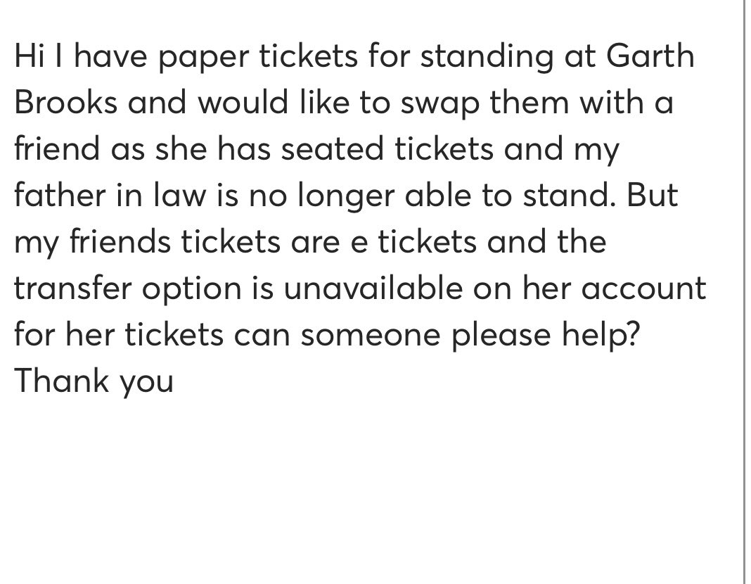 Mrs_OReilly_'s tweet photo. @TicketmasterCS https://t.co/RF4sAuHCMu