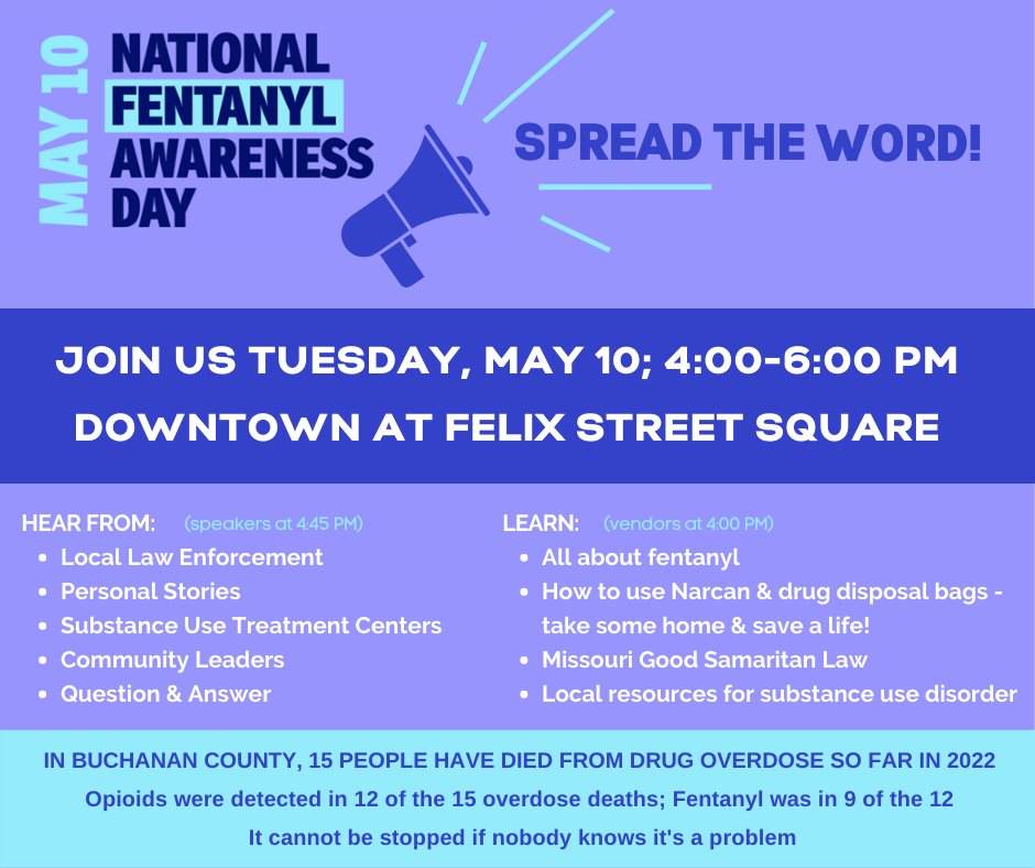 FGCnow's tweet image. Fentanyl is involved in more deaths of Americans under 50 than any other cause of death. 
🔹Make sure to head down to Felix Street Square today from 4-6 to learn more about fentanyl and more about what local community resources are available to help those in need.🔹
