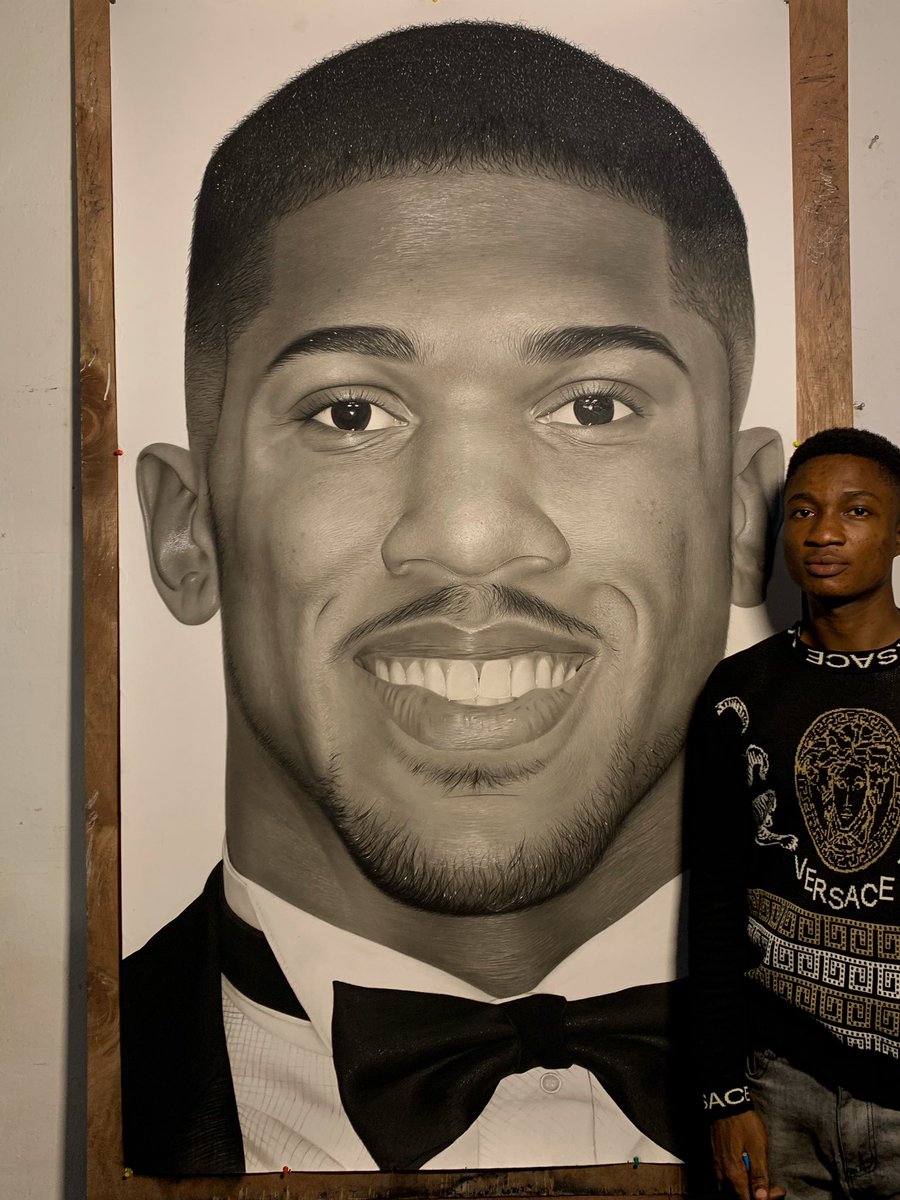 Konnect_Ng's tweet photo. Meet Moses @ArtBigmozz , a Nigerian creative and artist. He drew a realistic drawing of @anthonyjoshua. 
Retweet 🔄 and appreciate this wonderful piece of art.

[ Another 3 jamb #snapchat #Gbola #WhatsApp #Another12 #asuu mercy aigbe  #ilorinprotest #nudity  ] https://t.co/ksw4Rrri6k