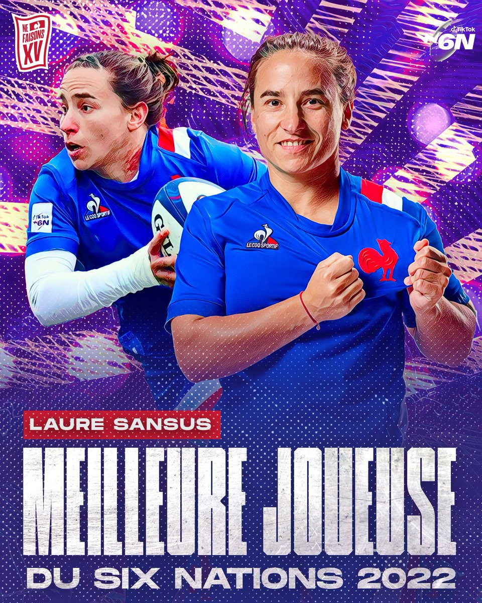 FranceRugby's tweet image. 🏆🇫🇷 𝐌𝐄𝐈𝐋𝐋𝐄𝐔𝐑𝐄 𝐉𝐎𝐔𝐄𝐔𝐒𝐄 𝐃𝐔 
@Womens6Nations 𝟐𝟎𝟐𝟐 !

Laure Sansus ! 👏 #XVdeFrance #NeFaisonsXV