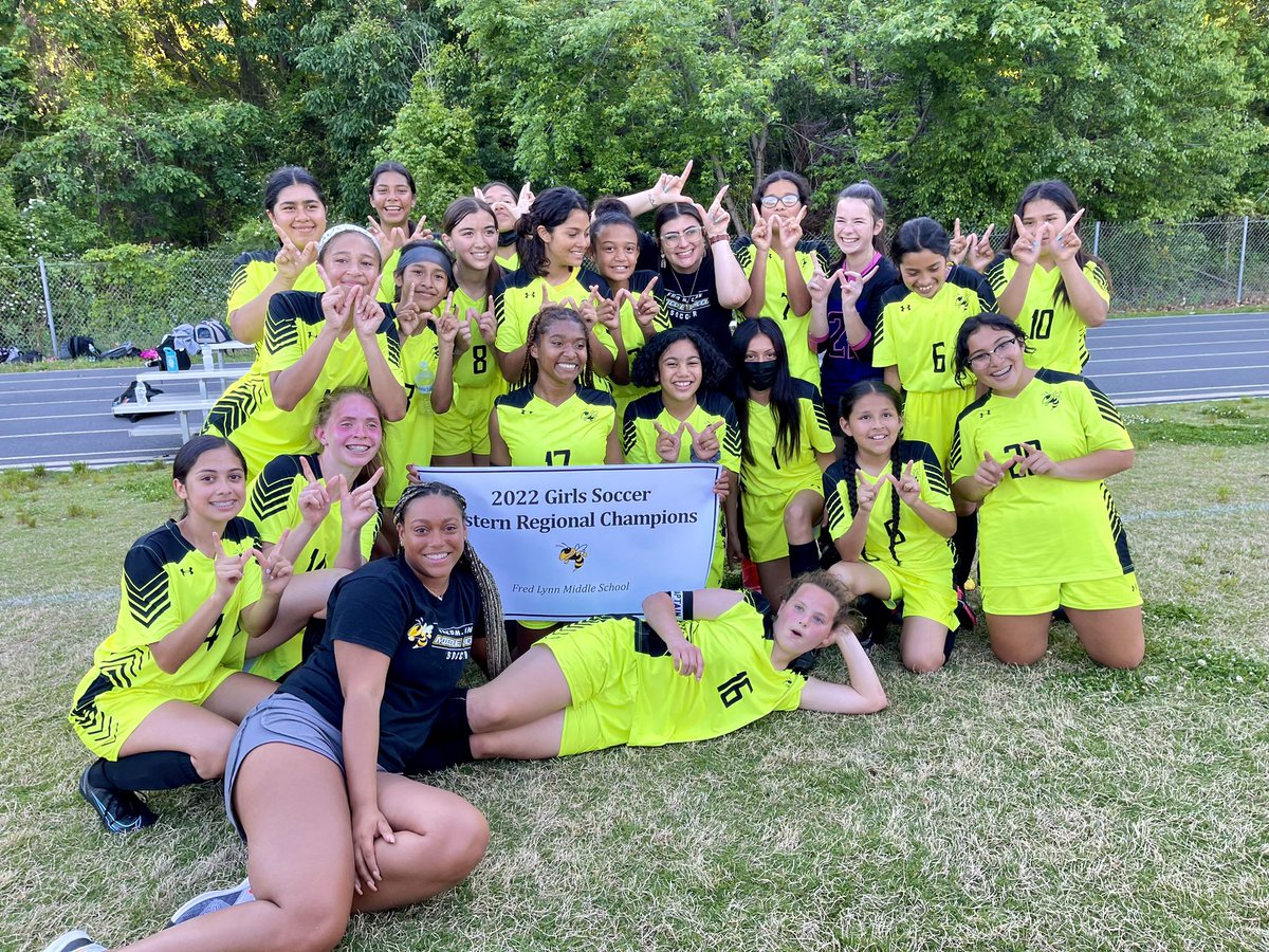 Thank you again to anyone who donated to our Donors Choose project — six weeks ago we raised $700 in 24 hrs for new equipment because we could just tell that this team deserved more than the bare bones. Turns out, they deserve an Eastern Regional Champions title!!!! #LoveOurGirls