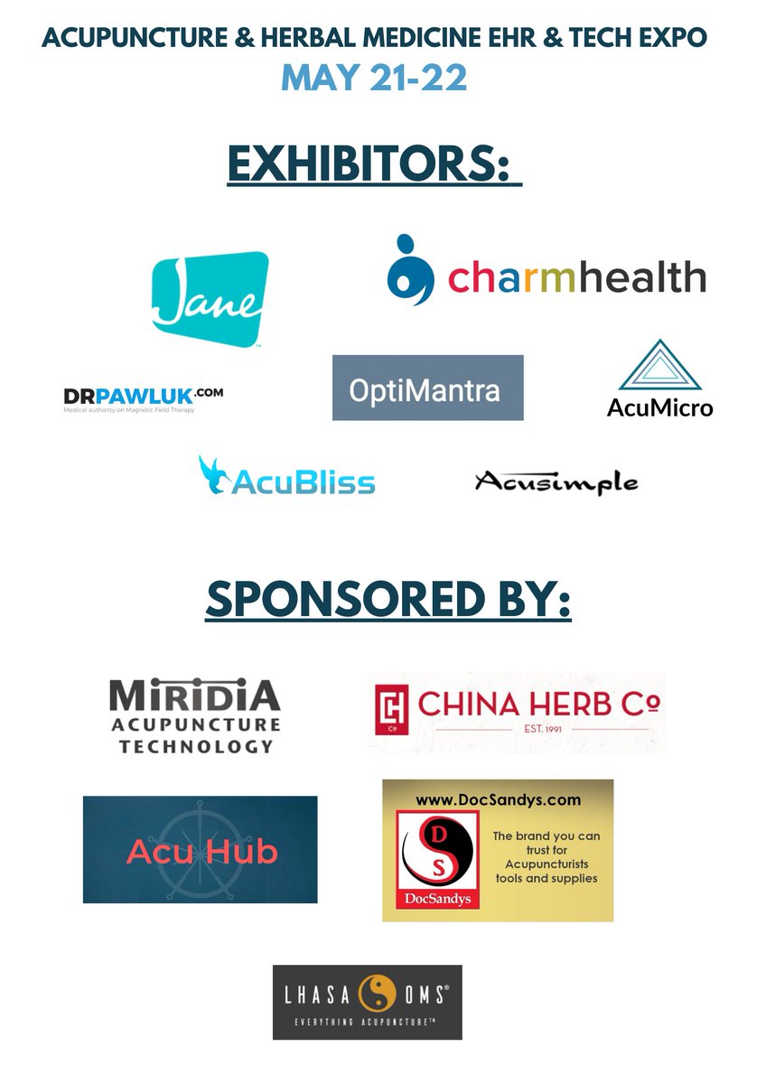 Drop by our immersive, lifelike virtual Expo May 21-22 to shop for and compare practice management and practice-enhancing technology and tools you need! You will also have a chance to WIN PRIZES!
 
Check out our webinar line up below and register at: acu-ehr-tech-expo.vfairs.com