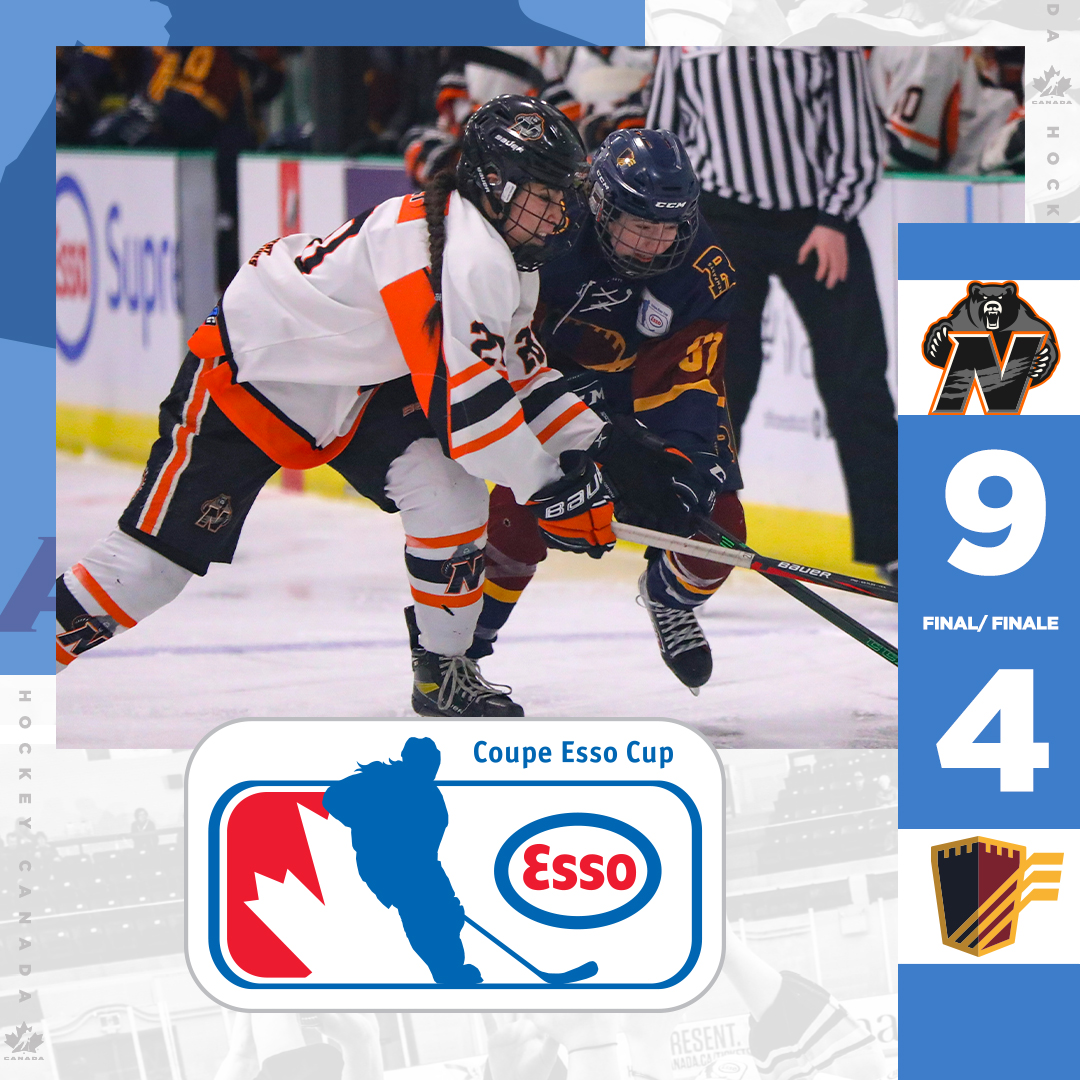HockeyCanada's tweet photo. GAME OVER! The @PABears score 5 goals in the 3rd period—including 3 on the power play—for its first win of the tournament!

📊 https://t.co/aHanu7G1X2

#EssoCup https://t.co/YjC10eOZgg