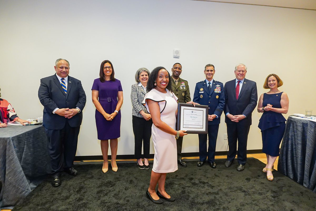 BlueStarFamily's tweet photo. Congratulations to Leslie Wightman, our @salesforce Technology #DEPLOYFellow! She has accepted a train-to-hire position with @PwC as a Salesforce consultant. This new role will further accelerate her Salesforce experience and skills.

#CampaignForInclusion https://t.co/JUDCN3WPEM