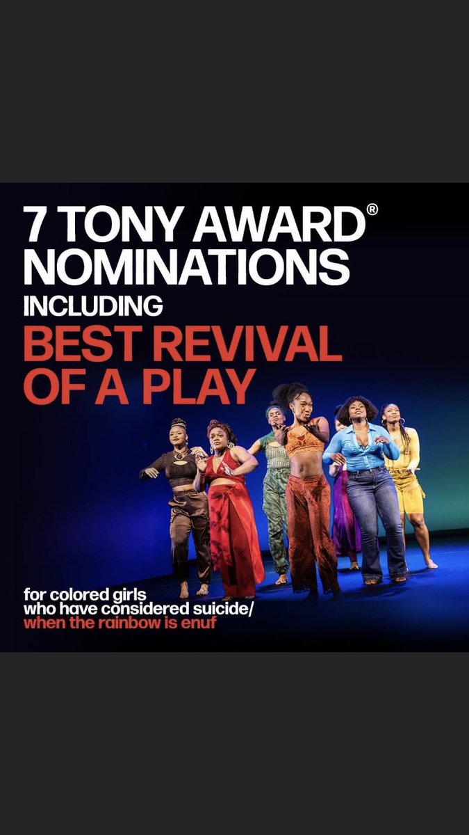 GrandersonGroup's tweet image. For Colored Girls gets 3 more nominations. @HereandNowABC