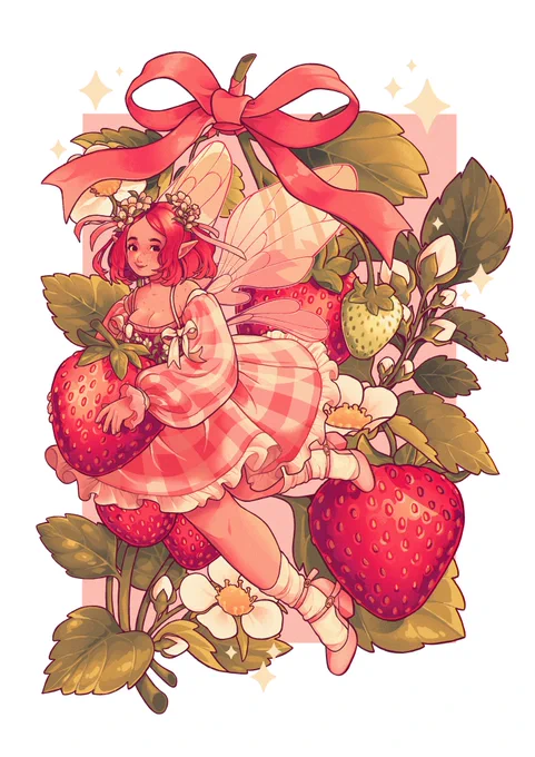Did I ever share my finished strawbie girl?? 🍓🍓
So happy with this piece 😤 