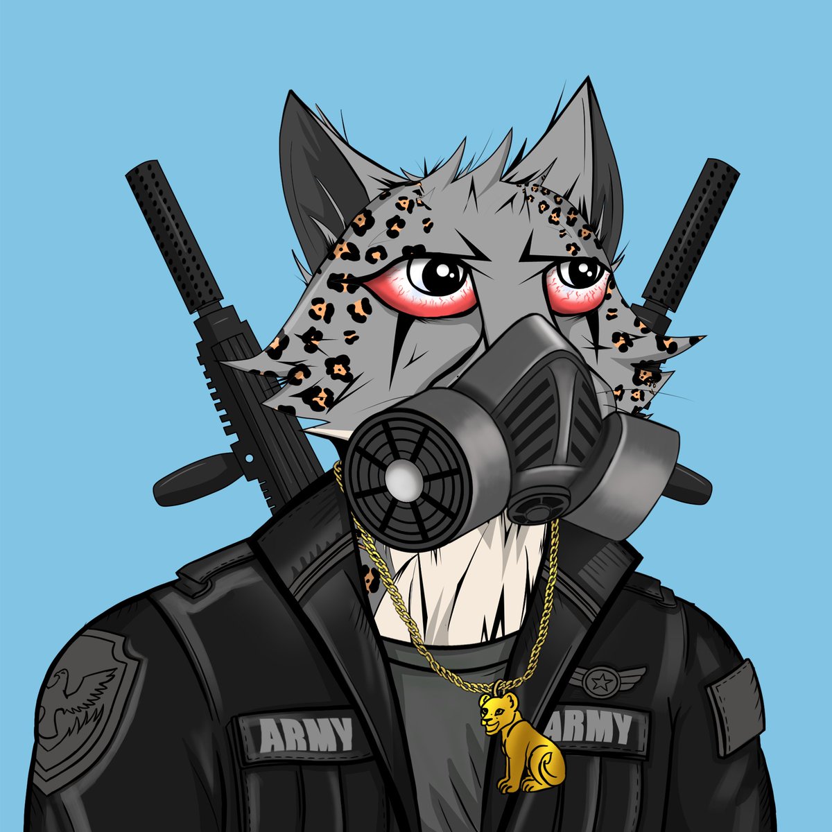 I think it was a little too late for the gas mask for this #VelasCheetah 👁️👁️