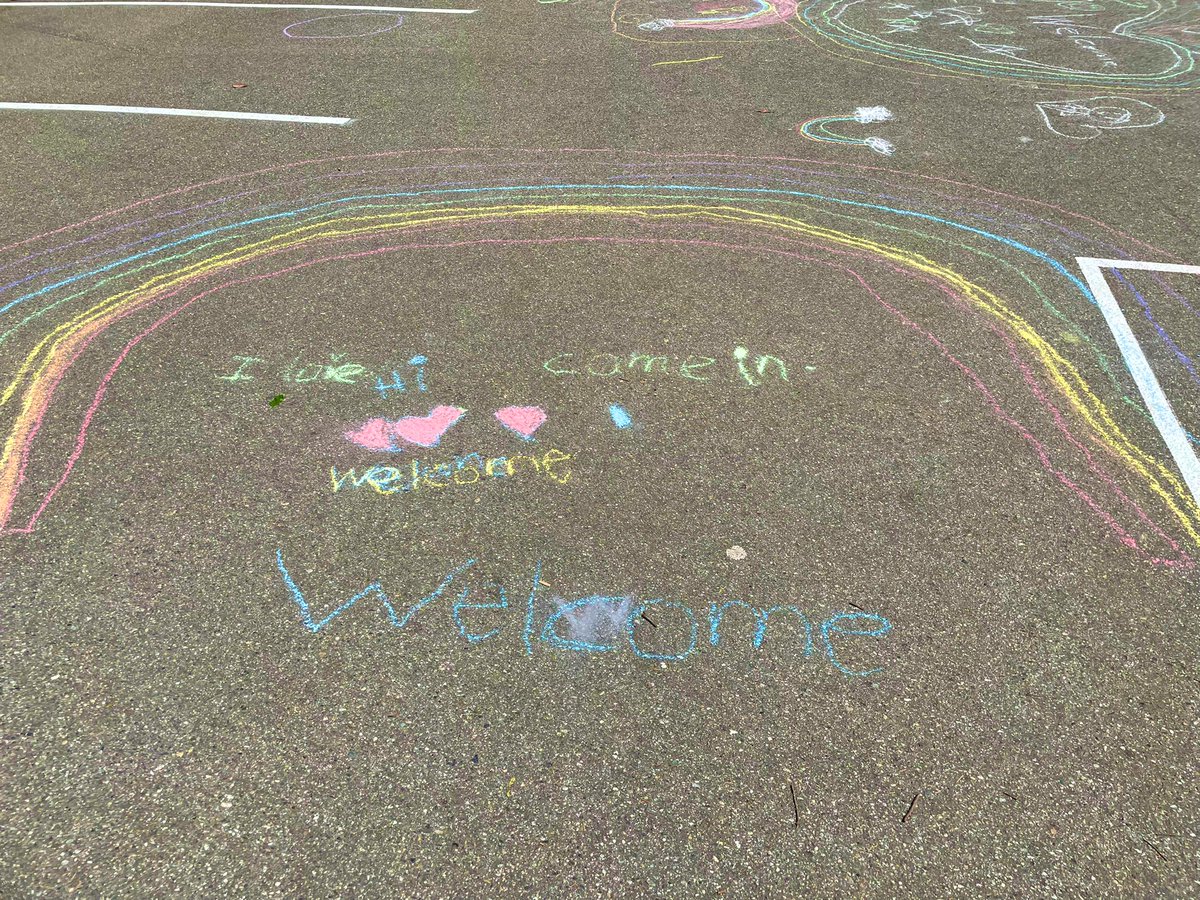 MsAlbertisClass's tweet image. Day 14 #walkingcurriculum challenge: the welcome walk - how can we make our shared space more welcoming? How do these changes make you feel? “Ms. A, don’t move! I’m wrapping you with love!”