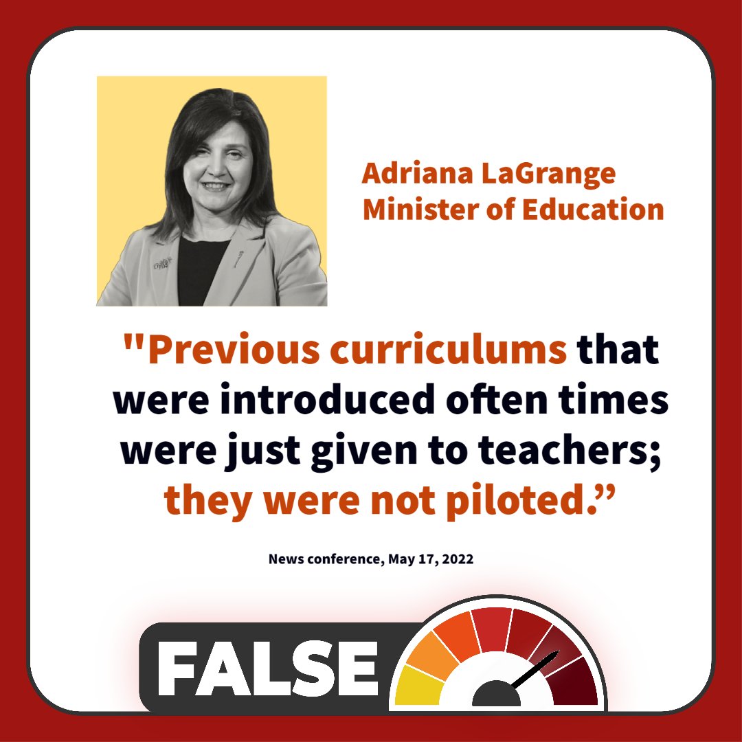 No curriculum has been implemented in Alberta in living memory without a full pilot. #abed #ableg