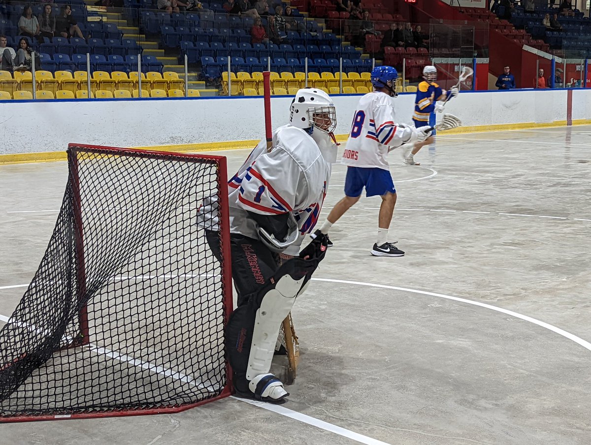 Kaleb Martin gets the start in Goal for Whitby.