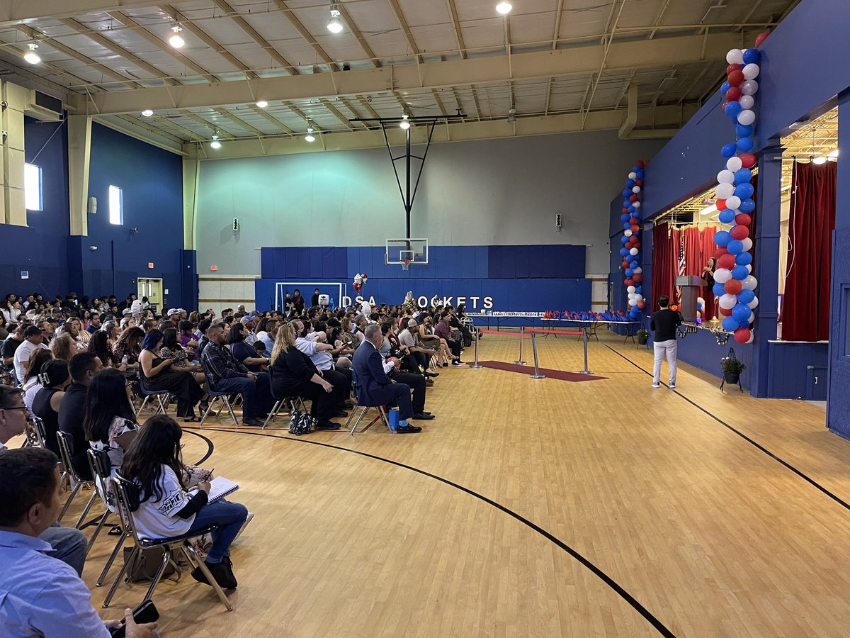 dsahsokc's tweet photo. Thank you Dove Science Academy Middle School South OKC for using our gym. It was a great completion ceremomy for 8th graders. We were able to welcome our new freshmen students to our building. We are all excited for 22-23 #disciplined #organized #vigorous #education #dsahsokc https://t.co/Mz8Nwbpe4E