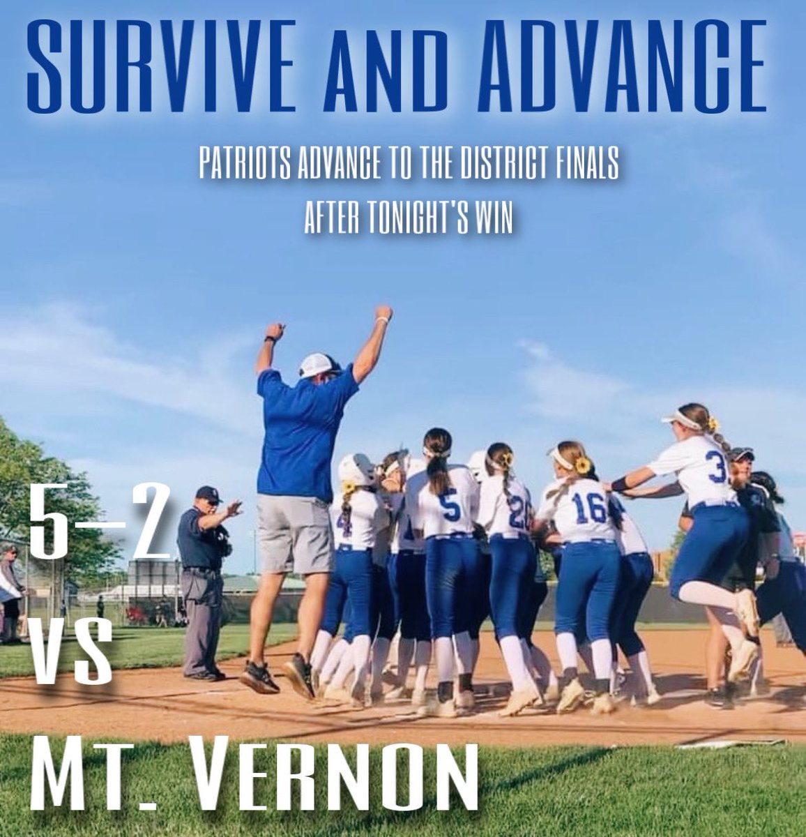 OLHSsoftball's tweet photo. Super proud of Team 19. Our 20th win of the season #StrongerTogether #Mudita https://t.co/UG4oxRnf1W