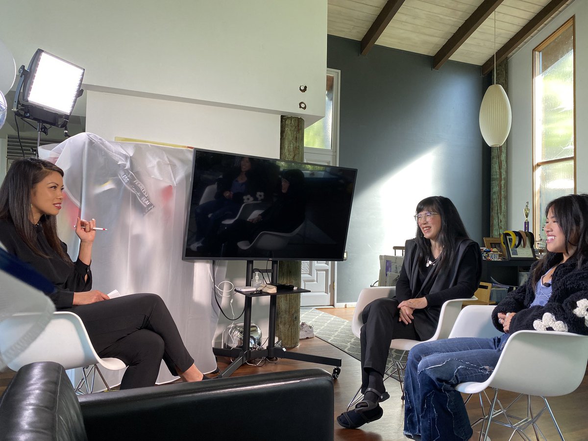 christineniSF's tweet photo. 8th grader Ashlyn So is a force in the #AAPI community. The “accidental activist” &amp; fashion designer has been recognized nationwide. We visit with @ashlynso_ &amp; her “mom-ager”. The story, at 5:40 p.m. @nbcbayarea @janellewang @Jeremyphotog #AAPIHeritageMonth #AAPIHM https://t.co/VsrOZJnc97