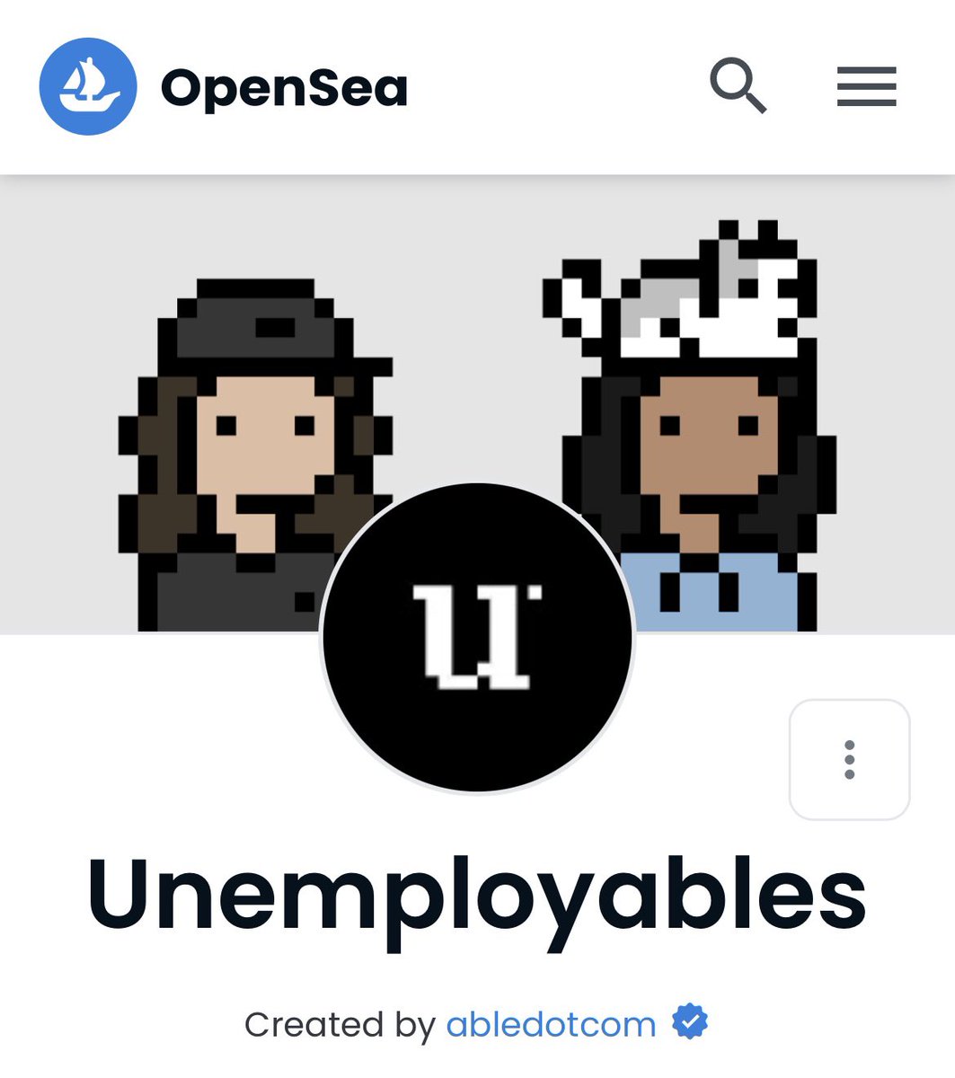 unemployables's tweet photo. Gm in the pm! Unemployables is verified on @opensea! https://t.co/XuXcSI5Z3I