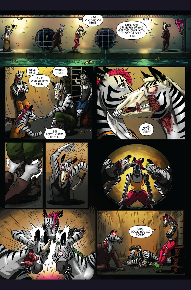 ZombieZebrasNFT's tweet photo. 🚨ZOMBIE COMIC COUNTDOWN🚨

WIN THIS MINTED 1:1 PAGE 6 OF ISSUE 2 🧟‍♂️🦓

👉 $WORMS-only sale Wed May 18 6pm est 
👉 Mint new covers, add'l rarities, 1:1s, more
👉 Upgradeable art
👉 https://t.co/xk5qViCieE vote, new art &amp; story

TO PLAY:

RT + say how many Comics you plan to mint! https://t.co/vdqTjCaX1p