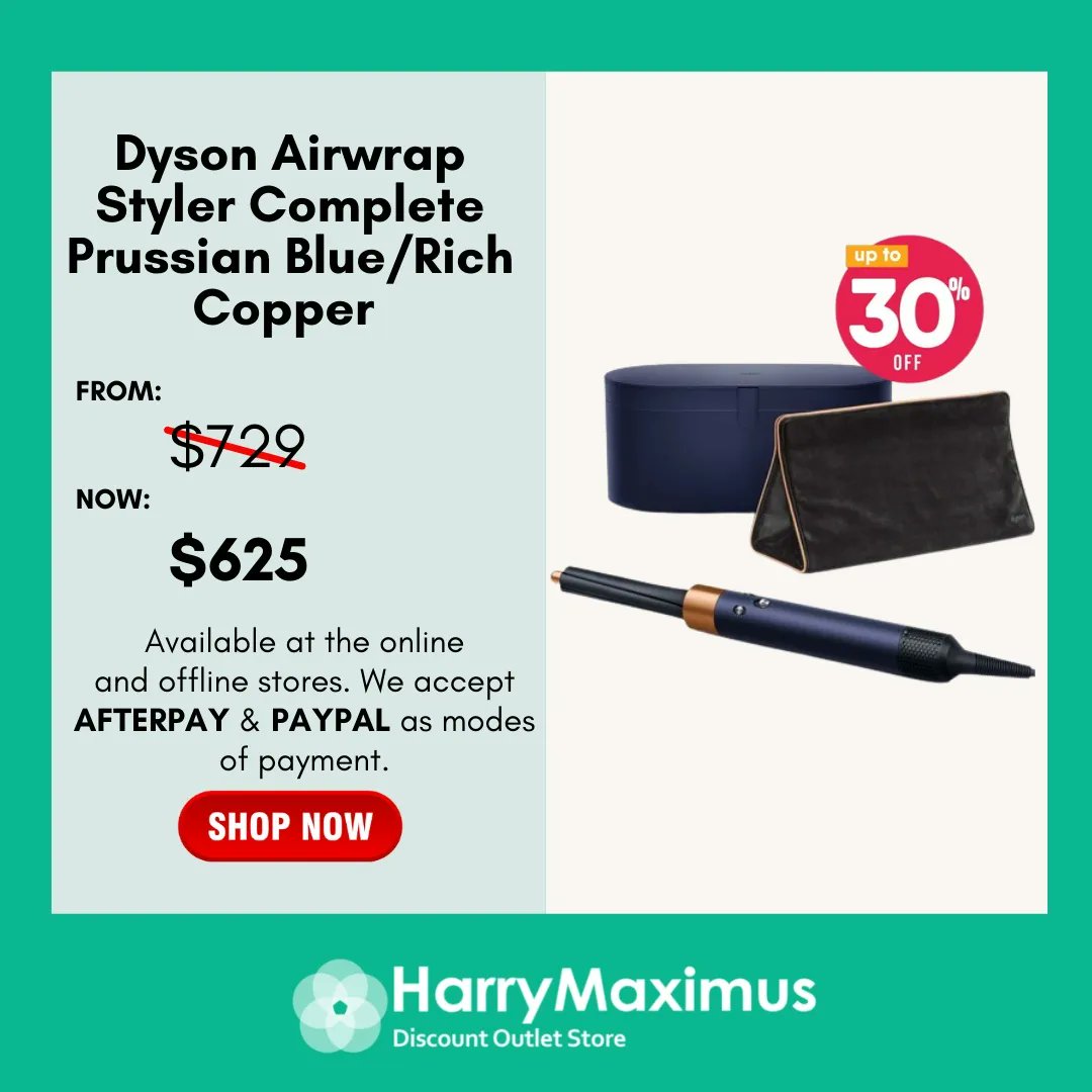hmoutlet_au's tweet photo. Discover the new Edition Dyson Airwrap styler Complete (Prussian Blue/Rich Copper)! 💁‍♀️🤩

🛒SHOP HERE: https://t.co/CdkyAViypQ

Suitable for all hair types achieve salon results at home, quickly and easily. https://t.co/4MczzgY5dC
